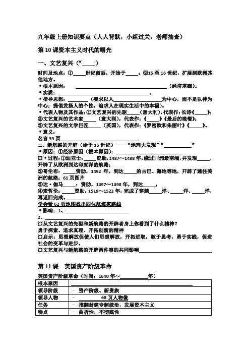 2016九上知识点Microsoft Office Word 97-2003 文档