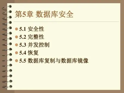 数据库系统原理教程第五章清华大学