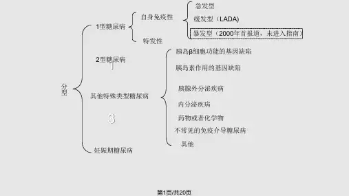 糖尿病分型PPT课件