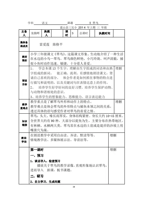 5 翠鸟