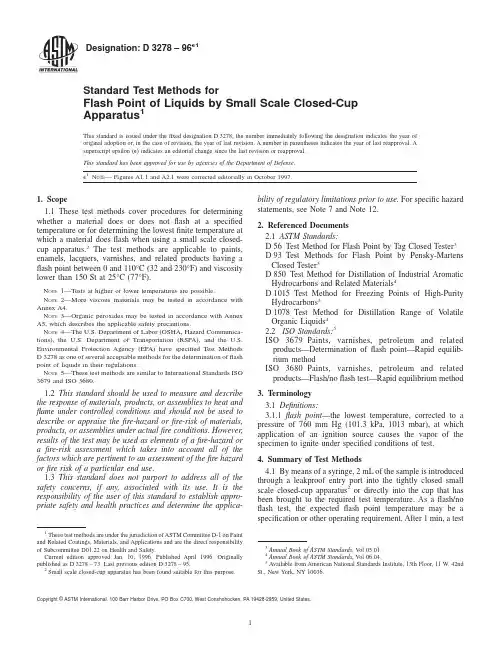 ASTM D3278-1996