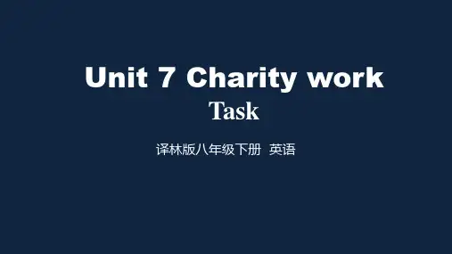 牛津译林版英语八年级下册 Unit7 Task (共19张PPT)
