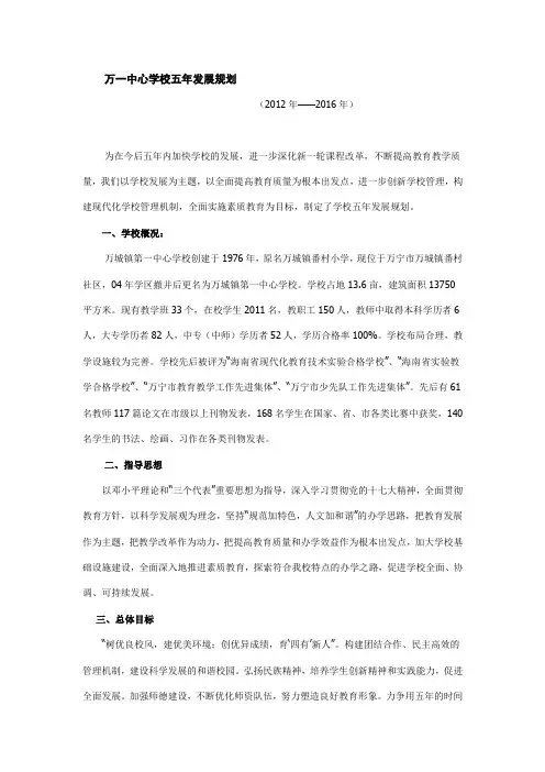 5年计划