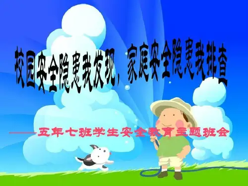 安全隐患主题班会共24页