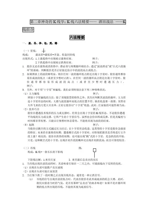 第二章神奇的K线学：K线六法精要—— 酒田战法 ——K线组合