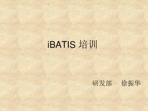 IBatis 培训