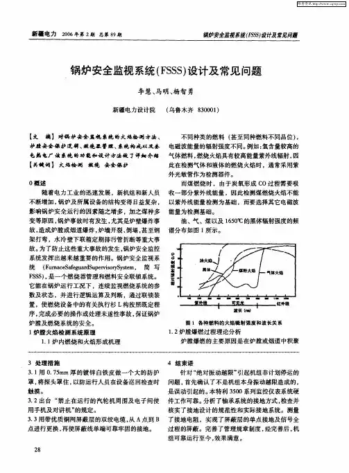 锅炉安全监视系统(FSSS)设计及常见问题
