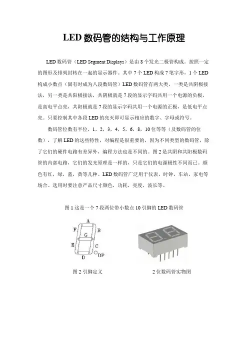 LED数码管结构与工作原理(免费)