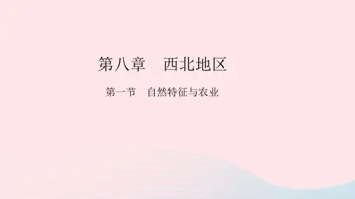八年级地理下册第八章西北地区第一节自然特征与农业作业课件人教版.pptx