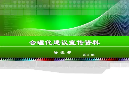 合理化建议培训宣传资料