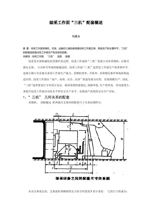 6、综采工作面“三机”配套概述