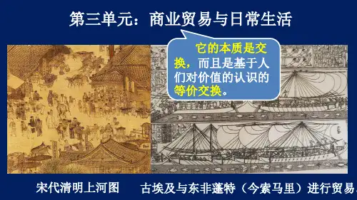 《古代的商业贸易》课件部编版教材1