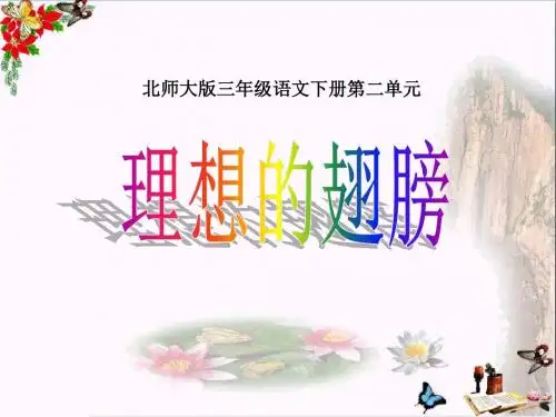 北师大版小学三年级下册语文《理想的翅膀》课件PPT