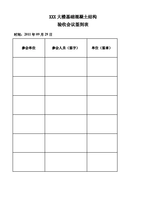 基础验收会议纪要2