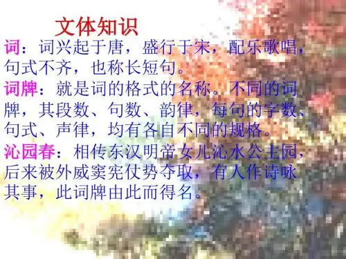 鲁教版必修二《沁园春·长沙》之3