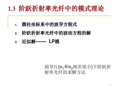 1.3-阶跃光纤中的模式理论