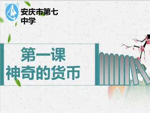 高中政治人教版必修1揭开货币的神秘面纱 课件PPT