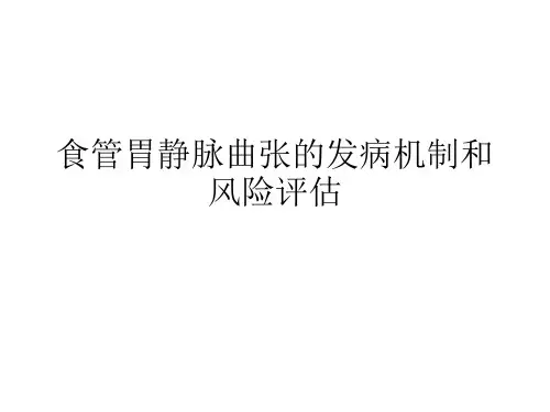 食管胃静脉曲张发病机制风险评估