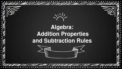 【微格】communicative of addition property