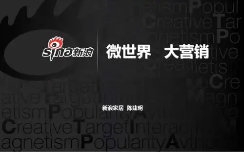 新浪微博营销讲稿