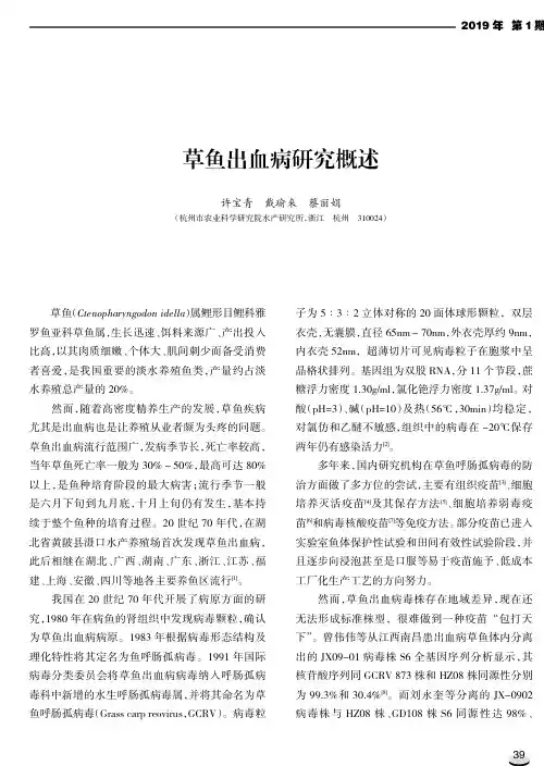 草鱼出血病研究概述