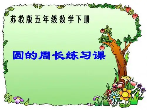 52.圆的周长二