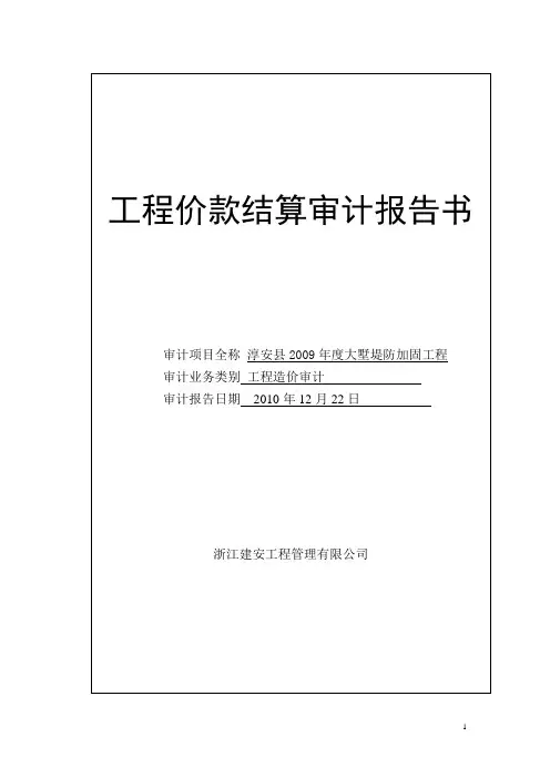 审计报告(封面)