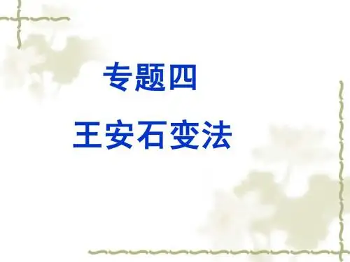 王安石变法t
