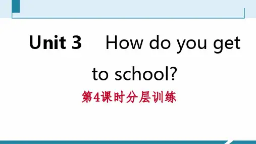 七年级英语下册Unit 3 How do you get to school (8)