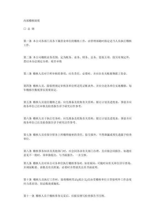 稽核管理制度 2
