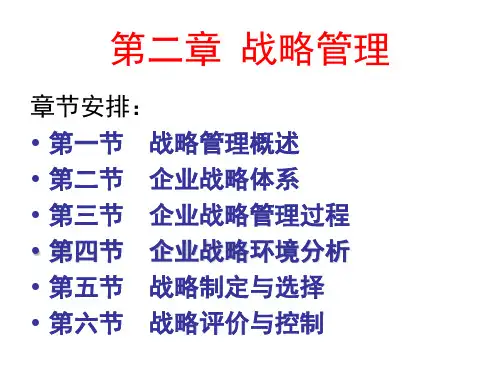 企业管理学第2章战略管理