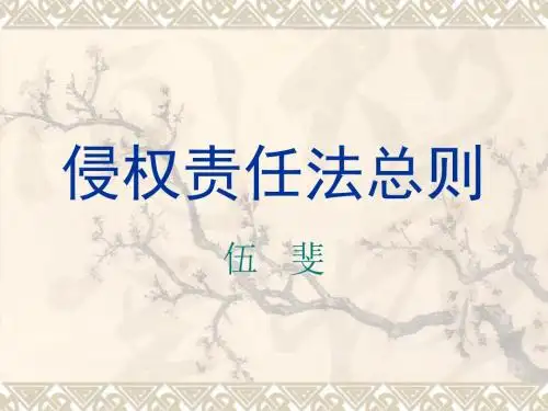 侵权责任法总则