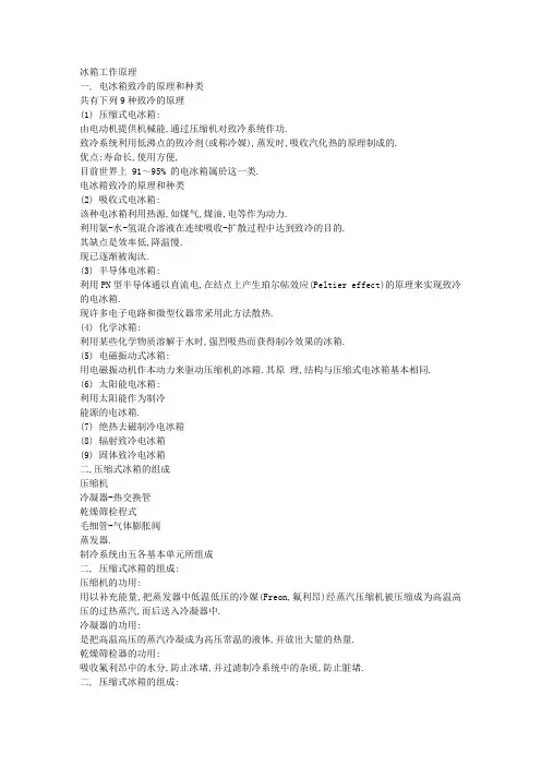 冰箱工作原理