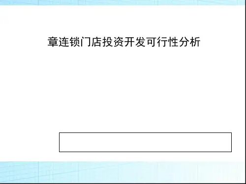 连锁门店投资开发可行性分析报告(PPT46张)
