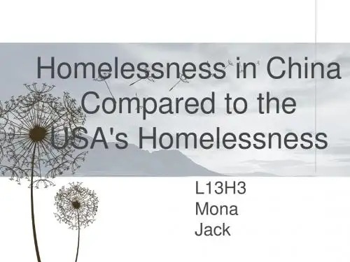 Homelessness