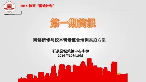 第一期简报 研修计划