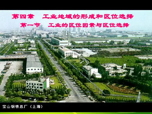 工业的区位因素与区位选择
