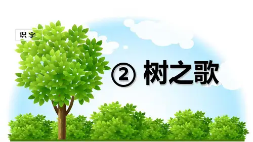 部编版二年级语文上册《树之歌》完整课件