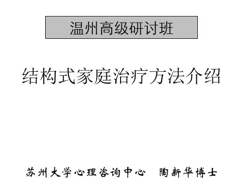 结构式家庭治疗
