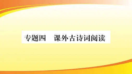 专题四-(随州)2020届九年级语文中考复习课件 (共58张PPT)PPT语文课件