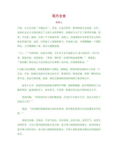 观月全食
