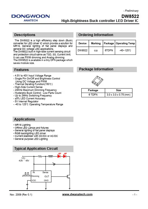 DW8522_Prelim_091113_Datasheet