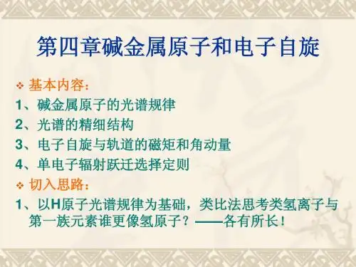 碱金属原子和电子自旋