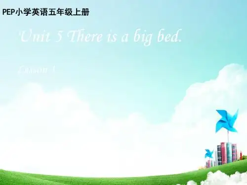 最新人教版PEP小学五年级英语上册3Unit5_There_is_a_big_bed.第三课时精品课件