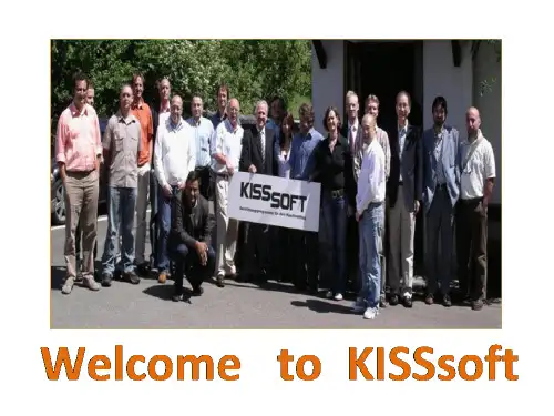 (中文)KISSsoft软件基础培训----齿轮