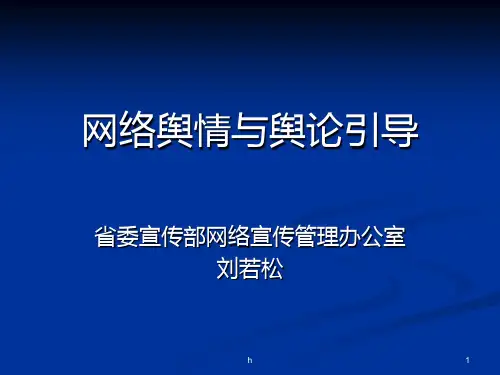 网络舆情与舆论引导