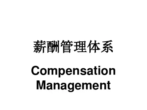 薪酬管理体系培训讲义-系猎人与猎狗的故事(ppt 56) 