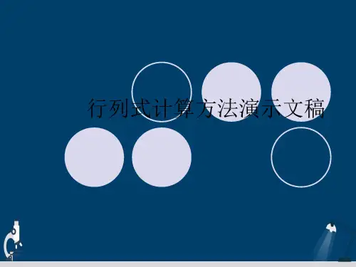 行列式计算方法演示文稿