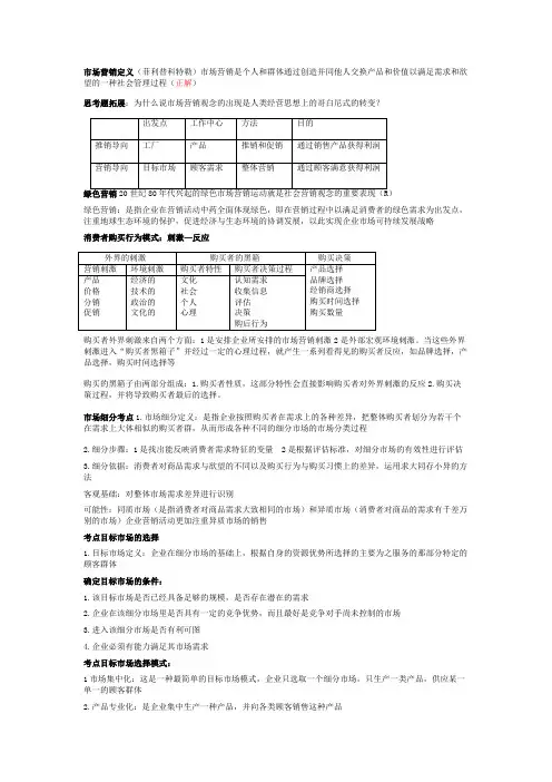 市场营销