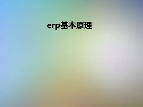 erp基本原理